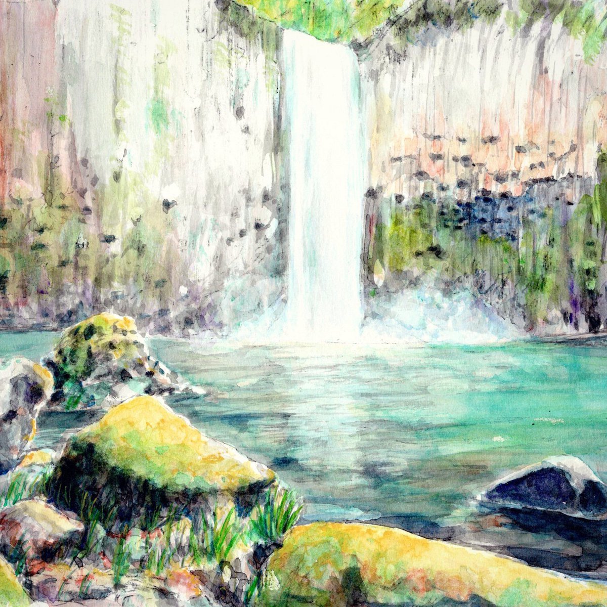 Twoucan 滝のある風景 の注目ツイート イラスト マンガ コスプレ モデル
