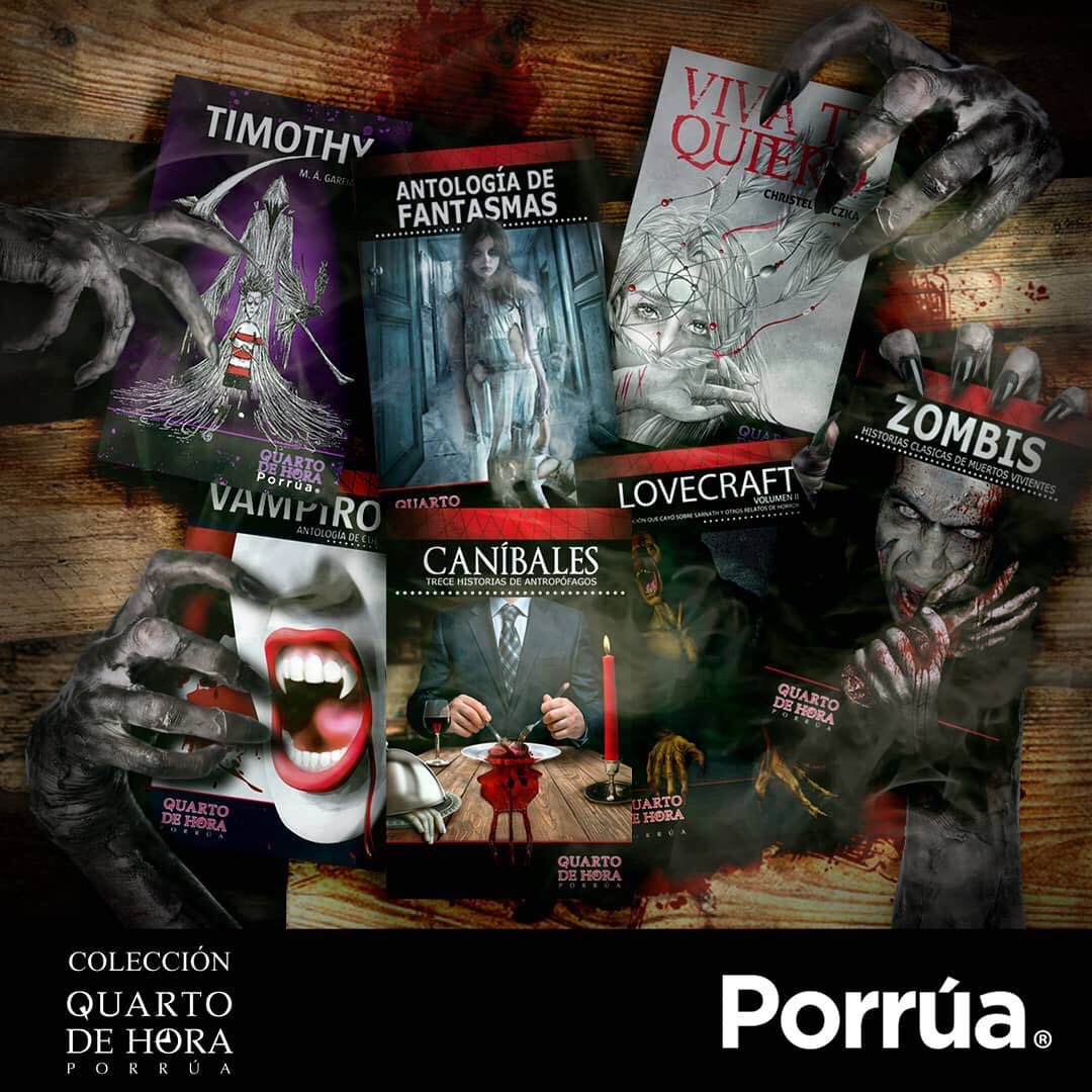 libreriaporrua's tweet photo. Prepárate para #halloween y #diademuertos con estas recomendaciones llenas de misterio y terror de la colección #quartodehora de #editorialporrua
A la venta en nuestras sucursales y en https://t.co/d017Is5Kos 💀🧟♂️🧛🏻♂️ https://t.co/VhEfVauDah
