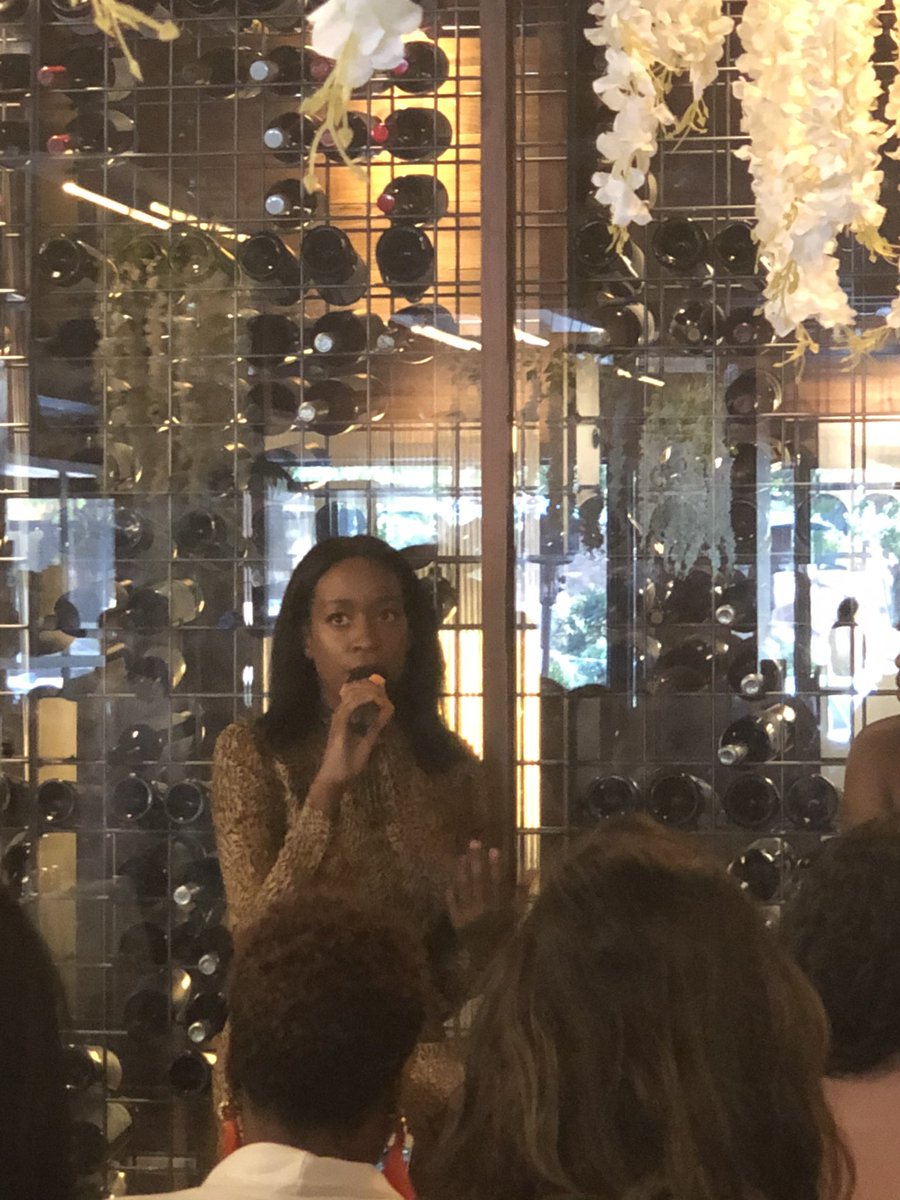 Impact_Write's tweet photo. Currently featuring @chrissyford, who does brand partnerships for @harpersbazaarus . She’s dropping gems from her path as an intern to a leader at a large brand!

#SipNSlayDC @EveryStylishG https://t.co/LONGQIHCB2