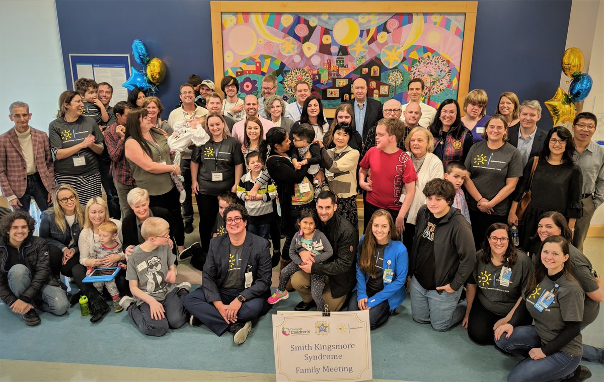 Excited to see experts @CincyChildrens assemble the world's largest gathering of very rare #SmithKingsmoreSyndrome (SKS) families for a deep dive to improve outcomes. #CincyKidsScience Congrats to @jbhclock @DaveFSmith3 et al and TNX!!! to the families! bit.ly/2pW0MVp