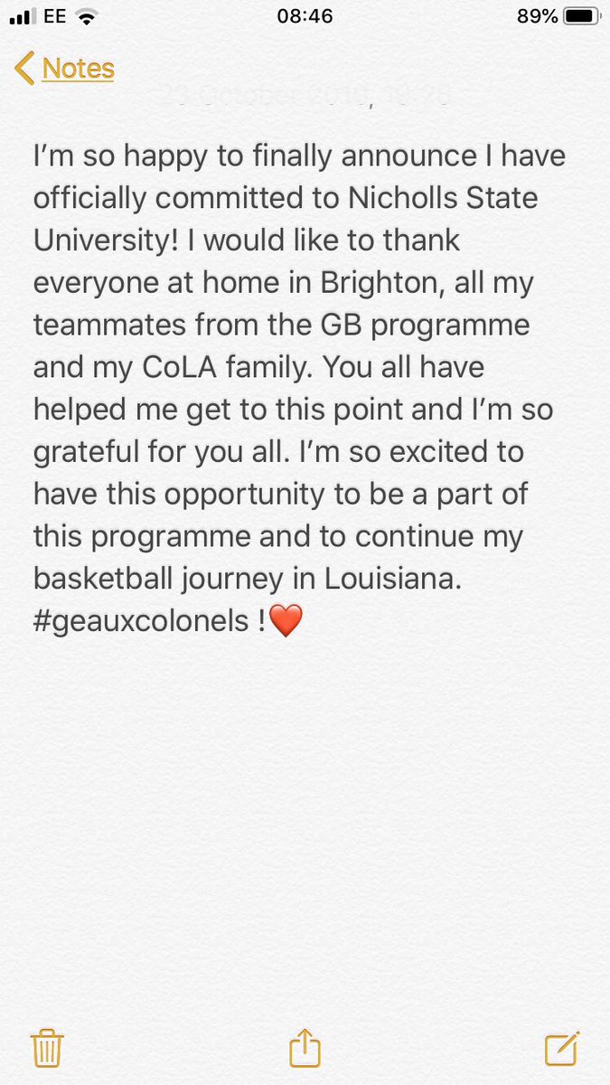 SandieAmelia's tweet photo. So beyond happy to finally announce I’ve committed to @Nicholls_WBB !! Thank you to everyone who has been a part of my basketball journey, and thank you to @ColonelsCoachK @dobeedobee for giving me this opportunity !! ❤️⚔️ https://t.co/LRmtdPWG3k