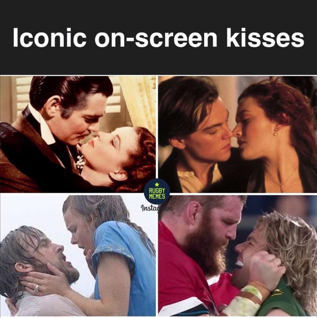emailjokes's tweet photo. Iconic on-screen kisses https://t.co/uxdOyG4iG9 #Faf #Rugby #Springboks https://t.co/Zrv6oVb3IL