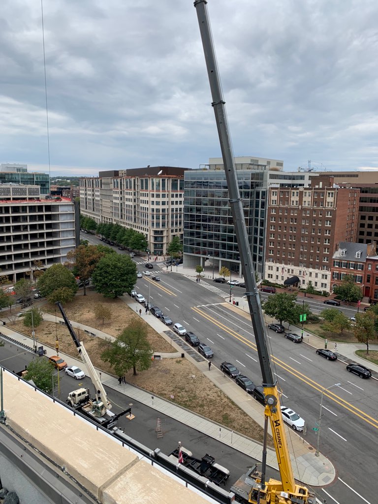 VaCranerental's tweet photo. Installation of an elevator, 2 blogs from the White House!
#Virginia #VA #crane #cranes #cranerental #construction #contractors #contractor #vacranerental #cranerepair #craneoperator #HVAC #rigging #certifiedrigging #welding #signalers #bridgework #WV #westvirginia https://t.co/QoKJ0MoQgz