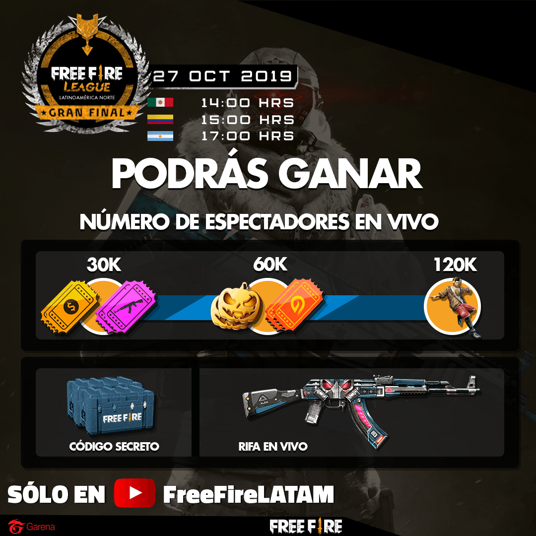 freefirelatino's tweet photo. ¡Tenemos regalos!

Deja tu ID y equipo favorito en los comentarios en la transmisión en Youtube y podrás ganar un aspecto de AK-47.

Tenemos meta para espectadores en vivo:

¡También tendremos código para todos, no te lo pierdas en: https://t.co/bT2yNGQ0ga ! https://t.co/VH8woZC5eU