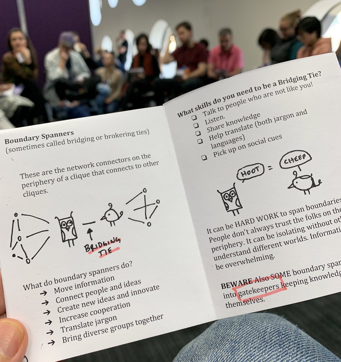 Hey <a href="/bduckles/">Beth M. Duckles, Ph.D. (she/her)</a>, I really enjoyed your session at <a href="/mozillafestival/">Mozilla Festival</a>. Liking the idea that we can all create connexions where they don’t yet exist by building bridges between social networks #inspiration #thanks