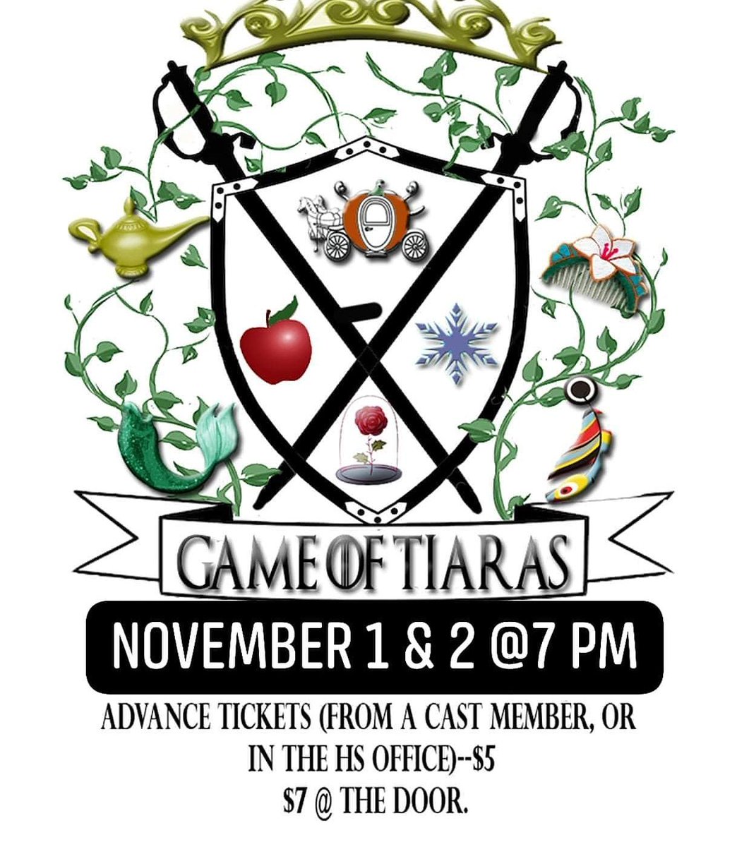 Wdncrss1's tweet photo. @ehawkpride Just 5 more sleeps until #ShowTime!!
Just 3 #DressRehearsals before #FirstCurtain
Just 2 full days before #Act1Matinee for grades 5-12
#GameOfTiaras #GettingReal https://t.co/EXxrJ69fDY