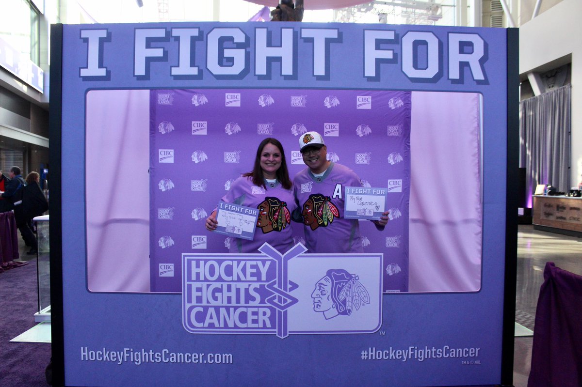 blackhawks hockey fights cancer 2019