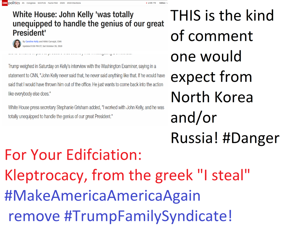 Rsyv8071's tweet photo. #MakeAmericaAmericaAgain
#LetHistoryRemember @POTUS @realDonaldTrump #TrumpLibrary @GOP #TrumpLibrary @WhiteHouse #TrumpLibrary @senatemajldr #TrumpLibrary
#KleptocracyMeans_ISteal
#TrumpLibrary
#Vote2020
#Evict #TrumpFamilySyndicate from #1600Penn
#MakeAmericaAmericaAgain https://t.co/BYy1NikyAh