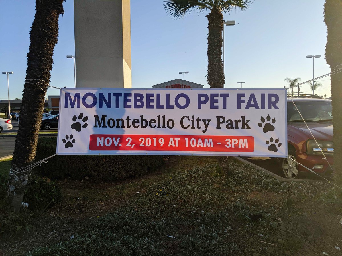 MTBPetFair's tweet photo. Have you spotted our #MontebelloPetFair banner on Whittier Blvd? 

We can't wait to see you all... 6 more days to go! 

🗓 Saturday, November 2, 2019⁣⁣⁣
⏰ 10:00 a.m. - 3:00 p.m.⁣⁣⁣
📍 Montebello City Park⁣⁣⁣
⁣⁣⁣
🎟️ Get Your Tickets: https://t.co/IiAZDws0NG   https://t.co/fpEZLMZtOX