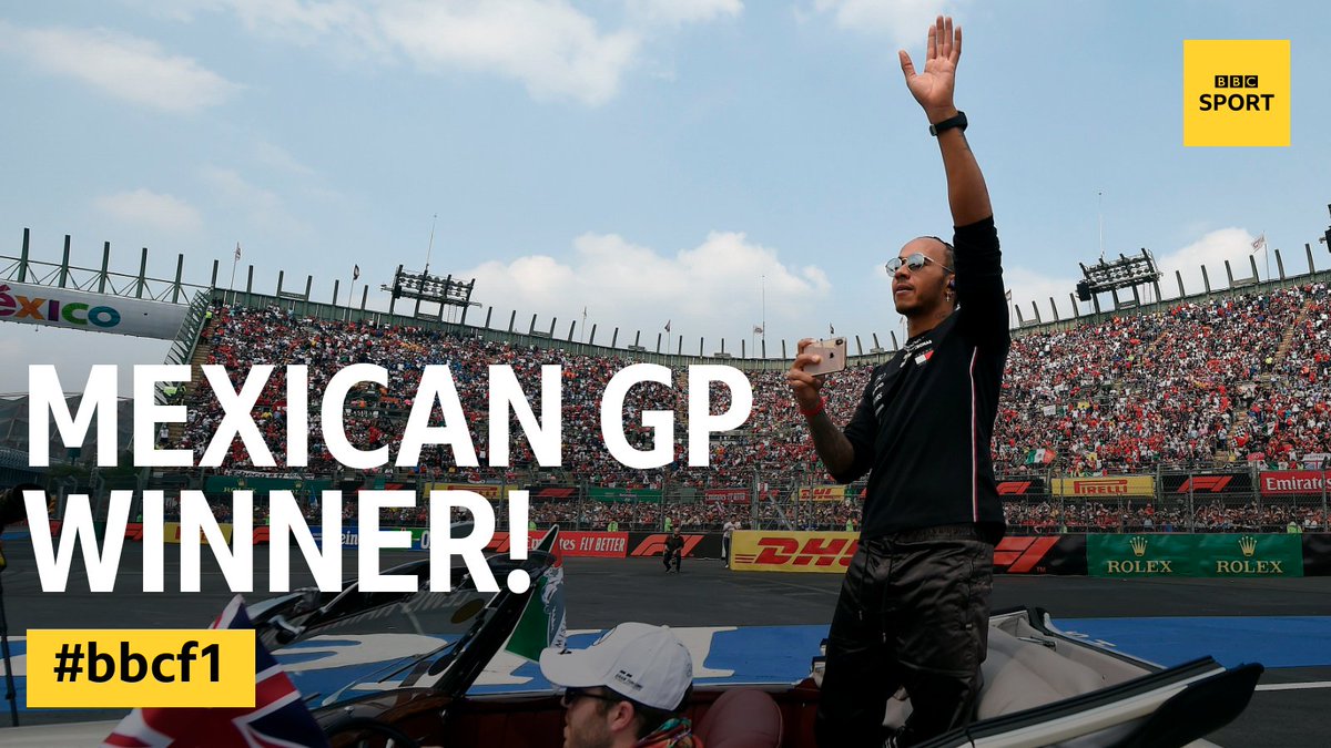 LEWIS HAMILTON HAS DONE IT!

The world title isn't sealed today - but #MexicanGP victory is! 👏

Reaction: bbc.in/2PomQTu #bbcf1