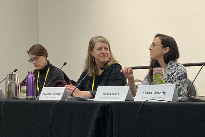 We had a great time at <a href="/netimpact/">Net Impact</a> #NI19! Devin Giles shared how IP is working to set sustainability goals that work.