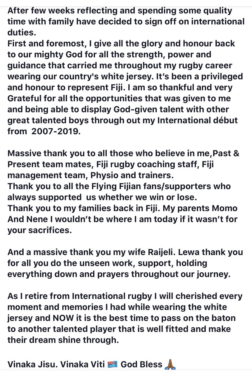 #BlessedAndGrateful <a href="/fijirugby/">Fiji Rugby Union</a> 🙏🏾