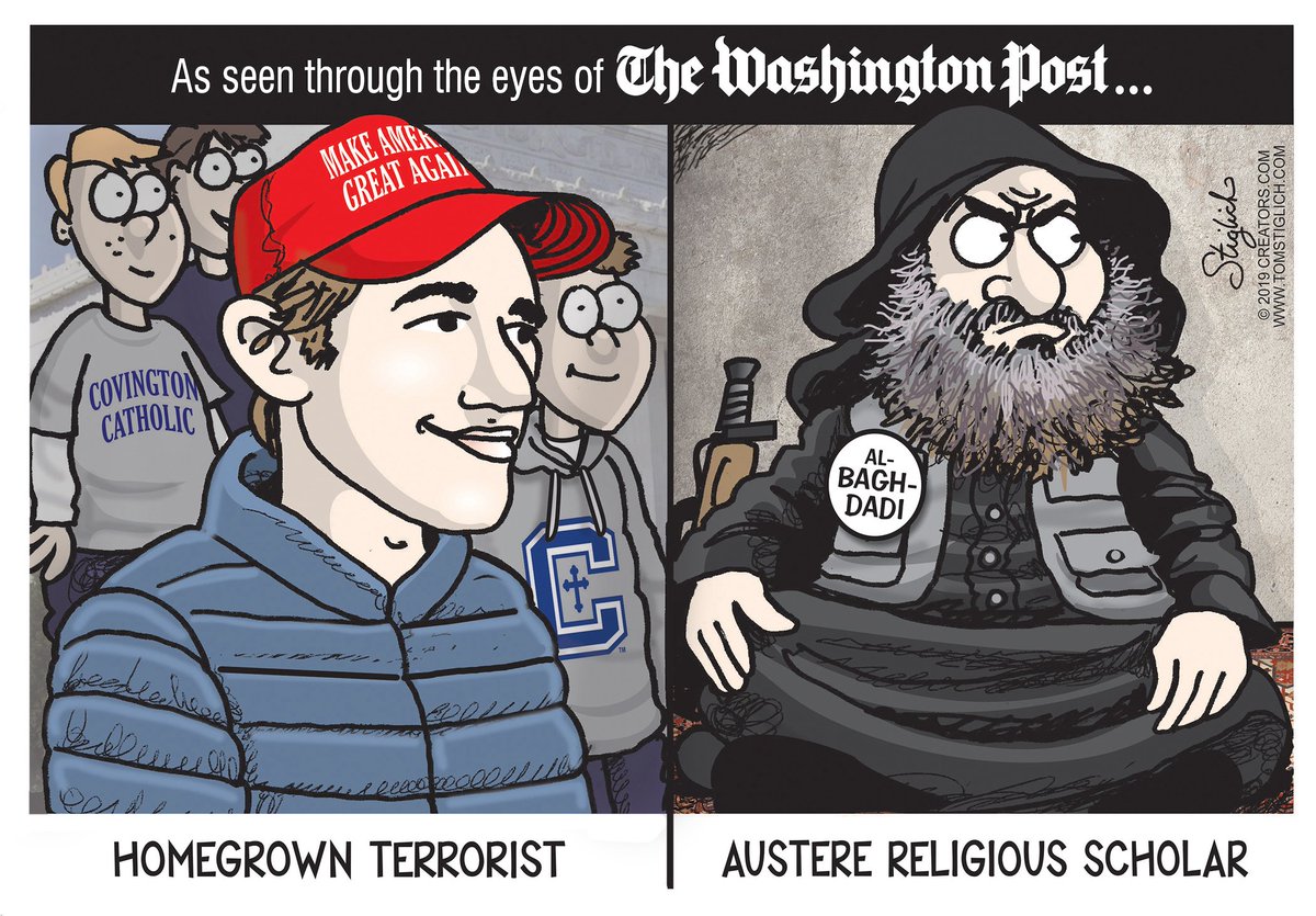 #TheWashingtonPost strikes again. #FakeNews @realDonaldTrump @DonaldJTrumpJr #CovingtonCatholic #alBaghdadi