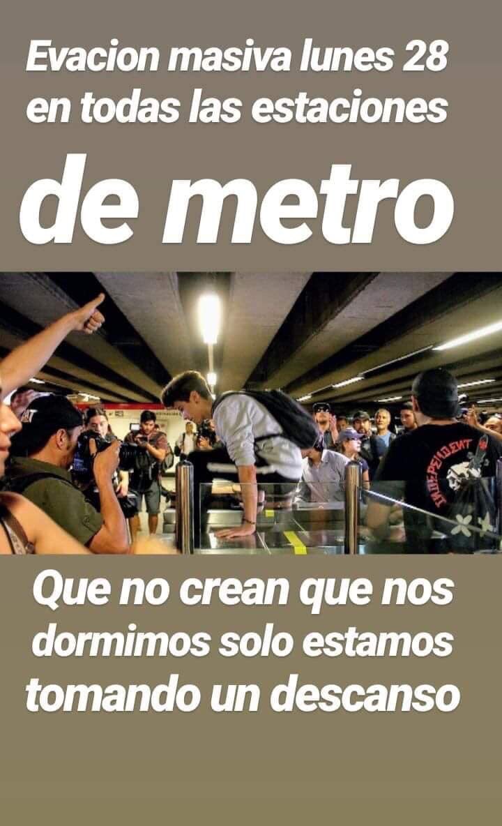 JuanPabloM1101's tweet photo. @metrodesantiago Mañana todos a evadir, cómo el presidente lo hizo con 300 millones en impuestos! #evasionmetro #EvadirEsLuchar https://t.co/AUK6wqLT1N