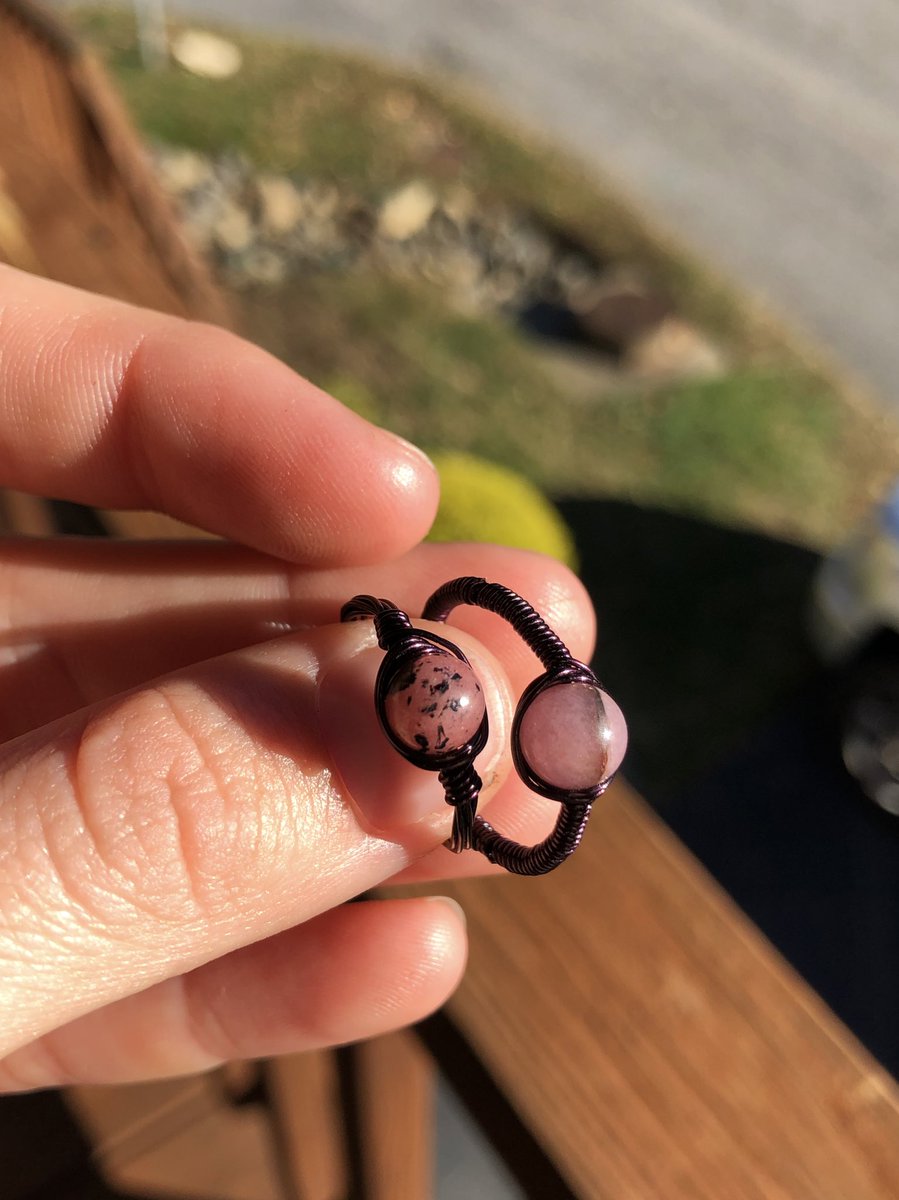 cainescreations's tweet photo. Hi guys, this is my first post! I’m so excited to start sharing my art. I made some rings today! This little ladybug seemed to like them 🐞❤️ https://t.co/T0317xSbHW
