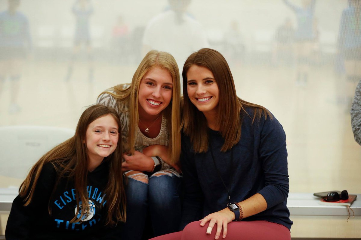 trinitypfaff's tweet photo. “Alexa play 22 by Taylor Swift” HAPPY HAPPY BIRTHDAY Michaela!! Can’t wait to coach with you this year! #dubs Love cheering on the cats with you! Love you lots sister!!!!!🥳💜🥳💜 https://t.co/Y0DOJjkKTP