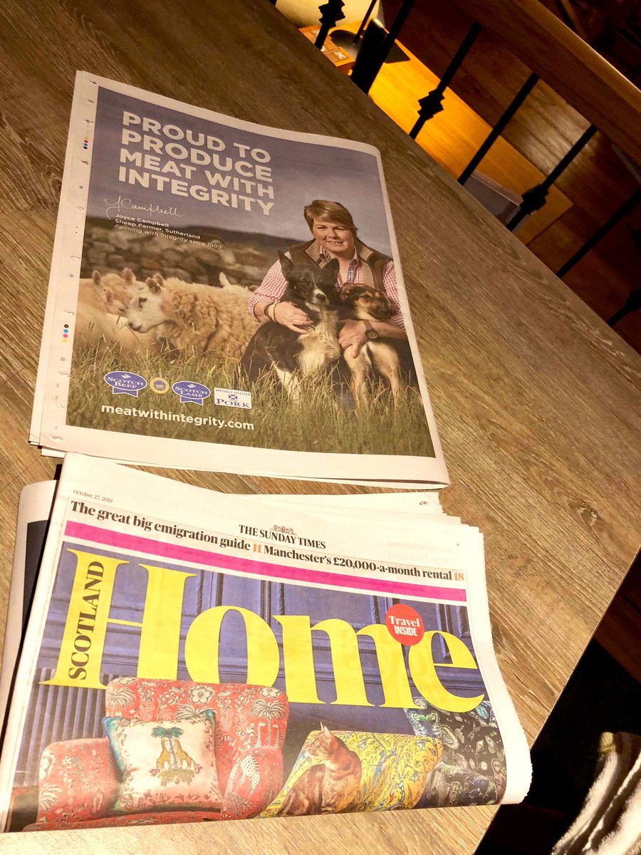 armadalefarm's tweet image. There’ll be trouble in the kennels tomorrow morning when the rest of the team find out that Ruby and Roy have made it to The Sunday Times Supplement. 😂🐾 #TeamArmadale #ScotchLamb #MeatWithIntegrity