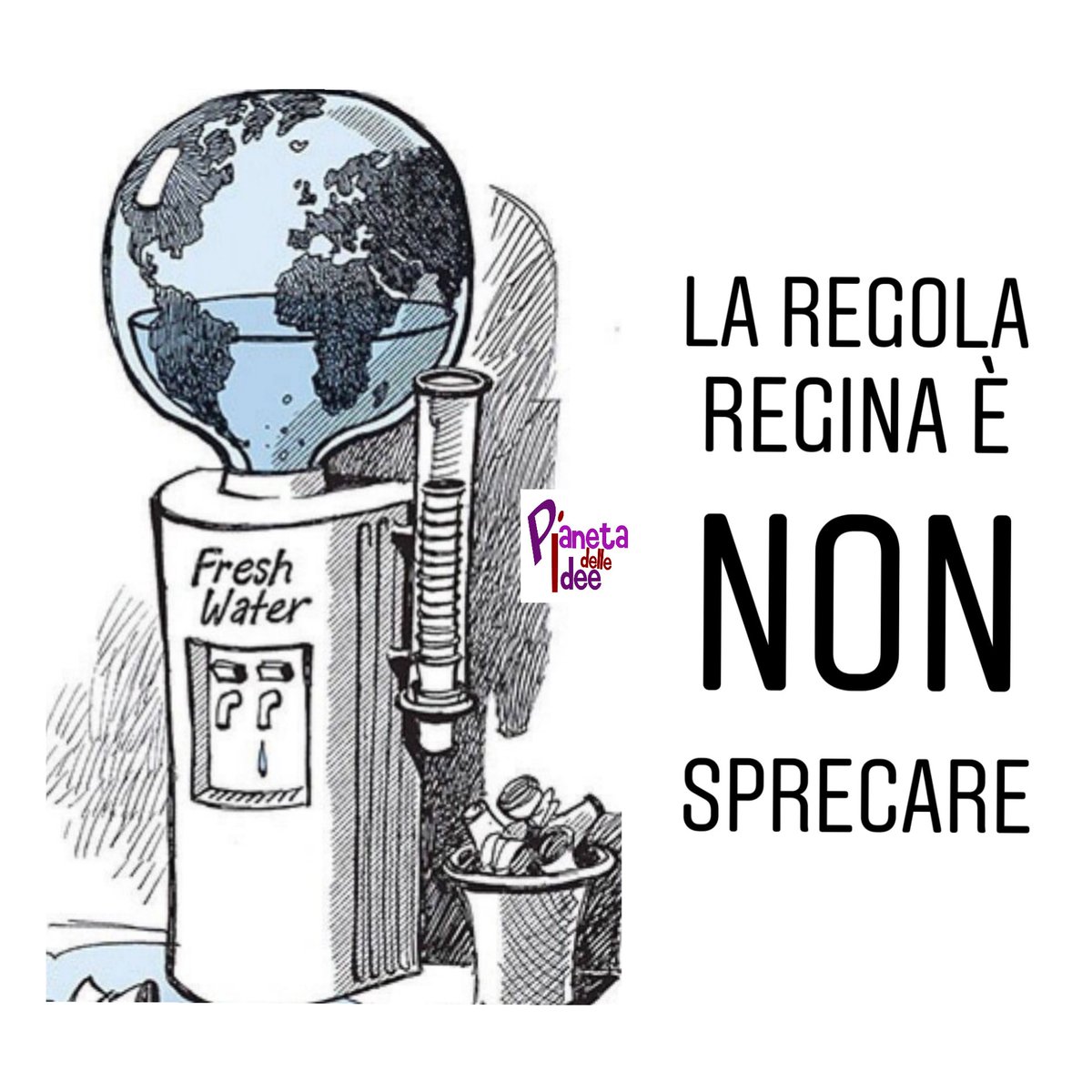 PianetaIdee's tweet image. #sostenibilità 
La regola regina è NON SPRECARE.
Le #risorse a noi disposizione non sono infinite...
Soprattutto per le generazioni future.
#forclimate #future