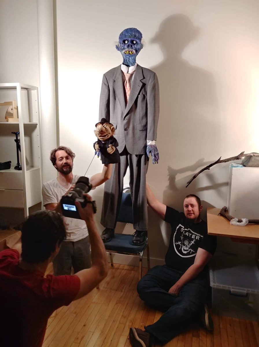 wpgpuppetslam's tweet photo. Behind the scenes from filming for our “tv segment” of Winnipeg Puppet Slam. https://t.co/yxBGpxNhQU