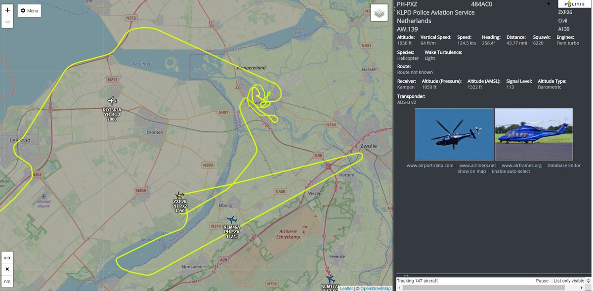 Ben toch wel benieuwd wat de <a href="/DePolitieheli/">Politiehelikopter</a> hier nou boven #Kampen moest...