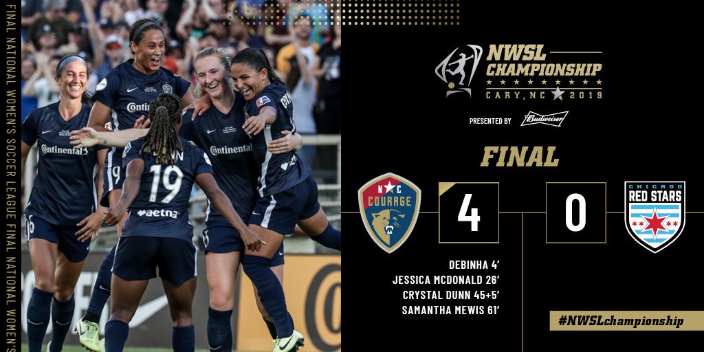 Courage = Champions. 🏆

#NCvCHI | #NWSLChampionship | <a href="/budweiserusa/">Budweiser</a>