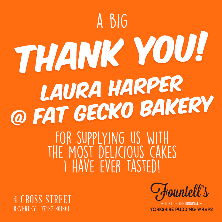 Also a big thank you to Laura at #FatGeckoBakery for the most yummiest desserts ever - check them out!