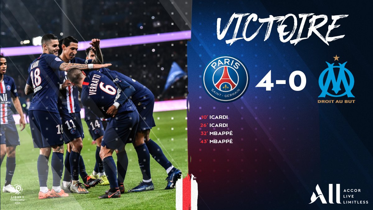 Paris Saint Germain Fc Vs Olympique De Marseille Ligue 1 19