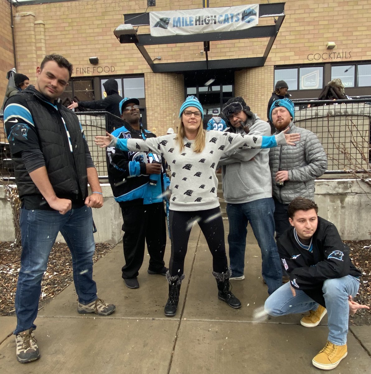 milehighcats's tweet photo. A little snow can’t stop the swagger #MileHighCats #DripChronicles https://t.co/XmHPISSRR3