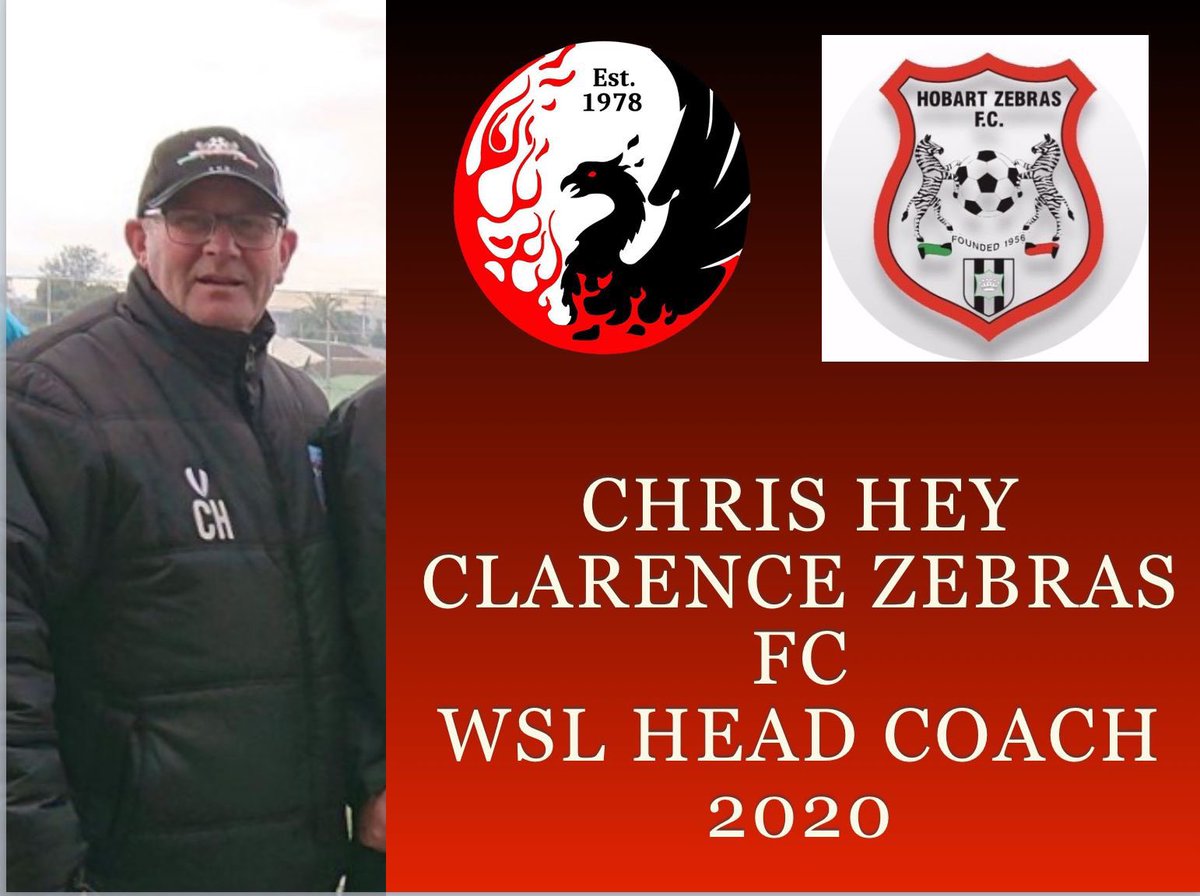 Clarence Zebras FC are very pleased to announce that the 2019 Hobart Zebras and Football Tasmania WSL Coach of the Year, Chris Hey ,has been appointed as the inaugural Women's Super League Head Coach for 2020. <a href="/NPLTAS/">NPL TAS</a> <a href="/FootballTas/">Football Tasmania</a> <a href="/HobartZebrasFC/">Hobart Zebras FC</a> <a href="/ClarenceUnited/">Clarence United FC</a>