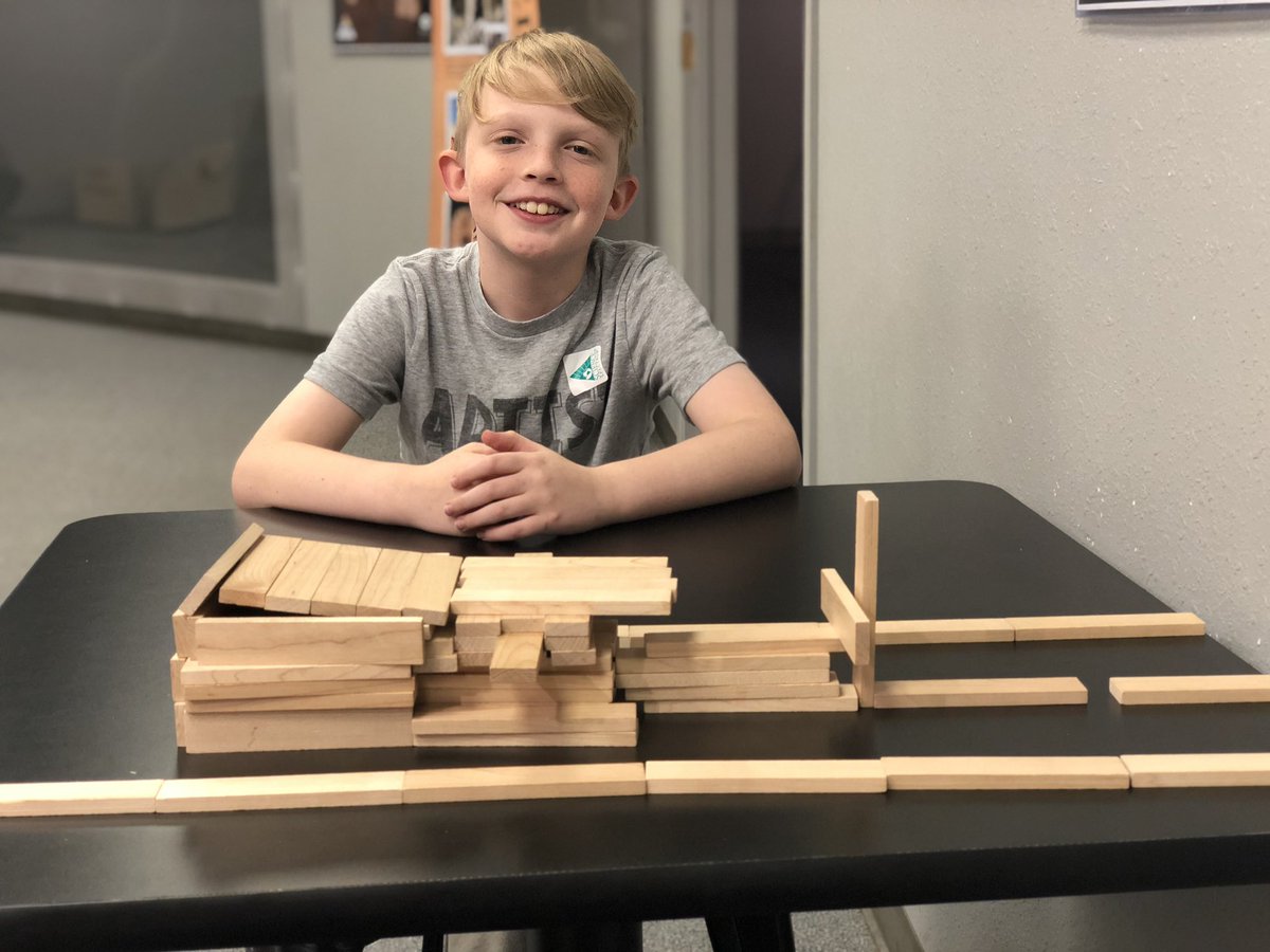 MrsHelms77's tweet photo. My son did the Keva challenge to #MakeAPlane today at the @sciencespectrum ❤️ https://t.co/40aszDtvgu