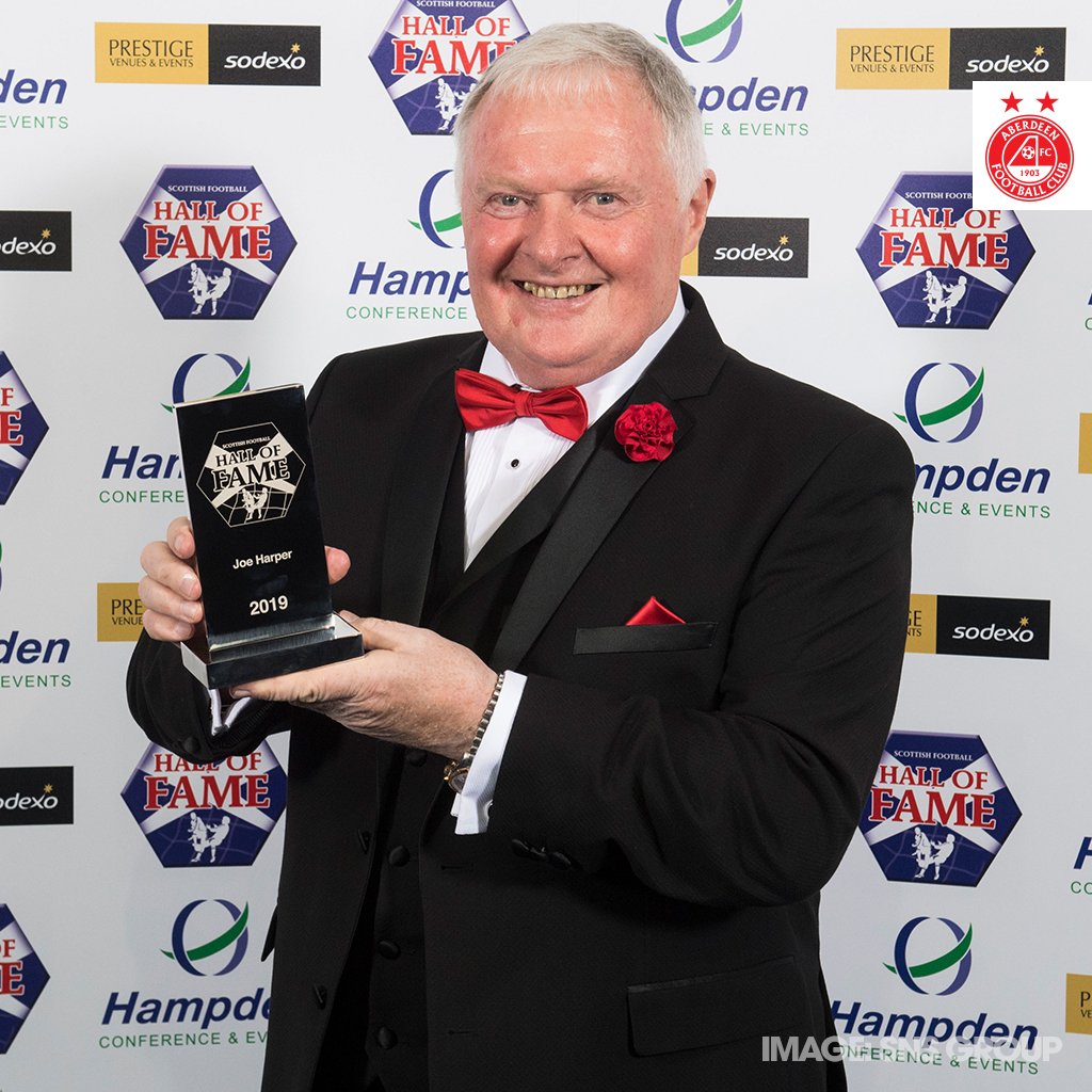 AberdeenFC's tweet image. Congratulations to ‘The King’, Joe Harper, on his richly deserved induction to the Scottish Football Hall of Fame @SFootballMuseum tonight!
#StandFree