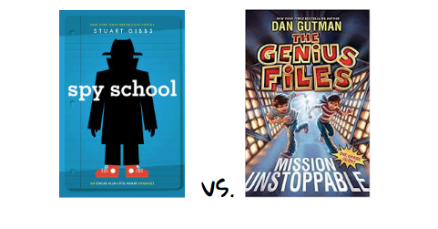 1noisylibrarian's tweet photo. Book Battle 2020 – Spy School vs. Genius Files https://t.co/ULAA74ANmT https://t.co/r4bSYoF7Vg