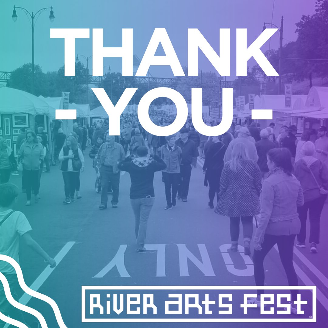 RiverArtsMem's tweet photo. THANK YOU! That's a wrap on RiverArtsFest. Thank you to our artists, volunteers and YOU for joining us. We already can't wait for next year!! https://t.co/dFXjVjoer5