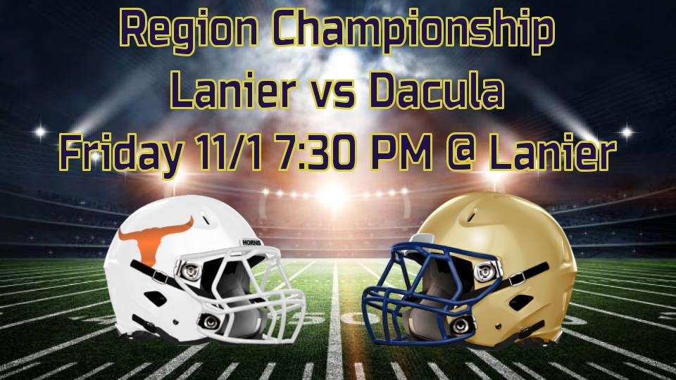 DaculaFB's tweet photo. Region championship game this Friday! We need you all there Falcon Country!!! #DoYourJob https://t.co/TNs1eg1gtq
