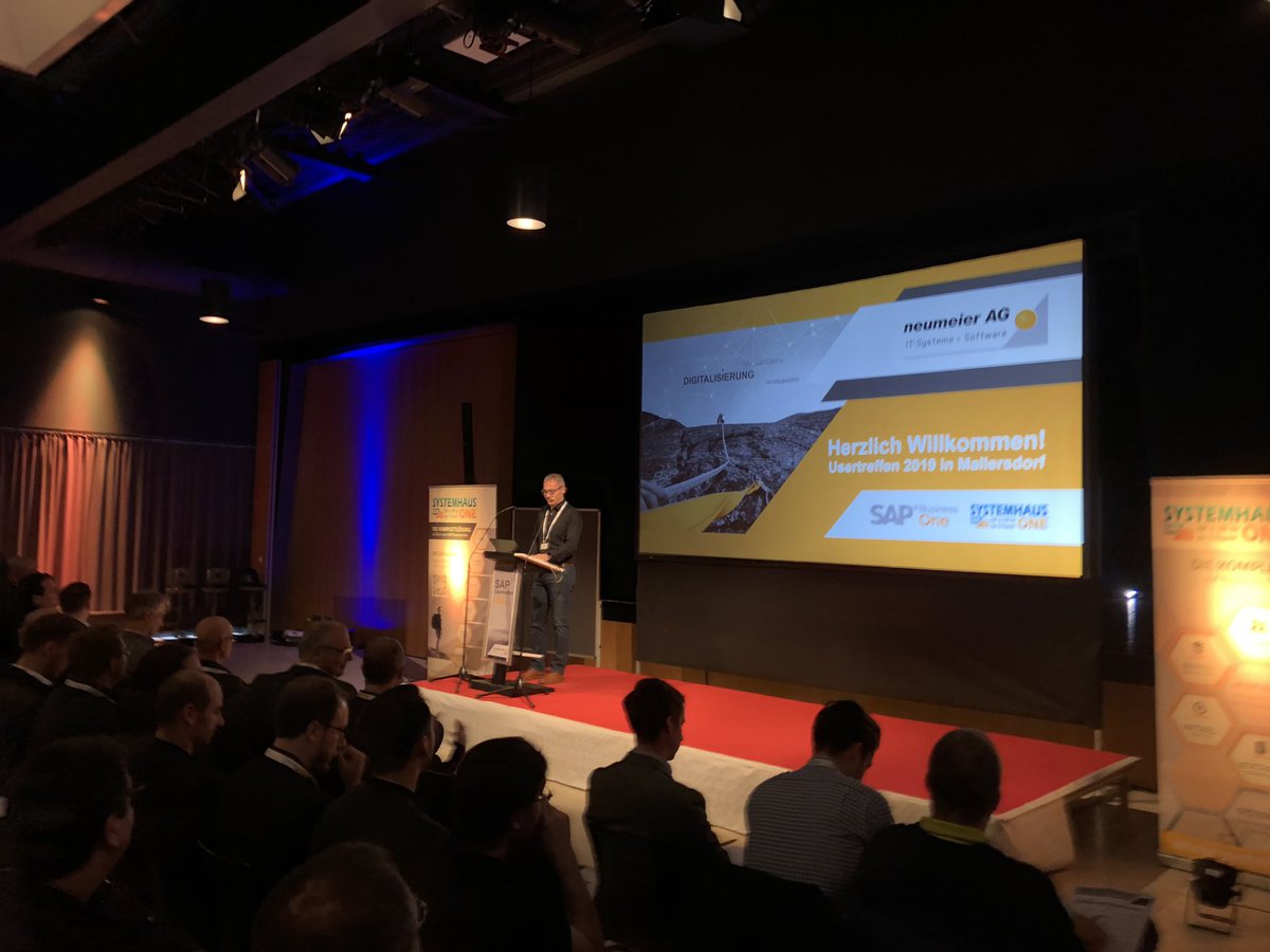 ecks_christian's tweet photo. Great customer day of #SAPBusinessOne  and #BoyumIT Gold partner  #NeumeierAG !!! Fantastic team, super customers and great discussions 😊 Thanks a lot for having us 👍 We are proud to be part of your network https://t.co/8QG1gk1Vjg