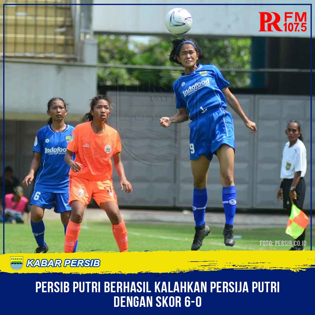 PRFMnews's tweet photo. Gol
Febriana 36', 71'
Risqiyanti 49'
Reva Oktaviani 58'
Zahara 70'
Mila Nur 75'
.
#PRFM #PRFMNEWS #Bandung #Persib #PersibPutri #Liga1Putri #PutriBiru https://t.co/woLicnEX2w