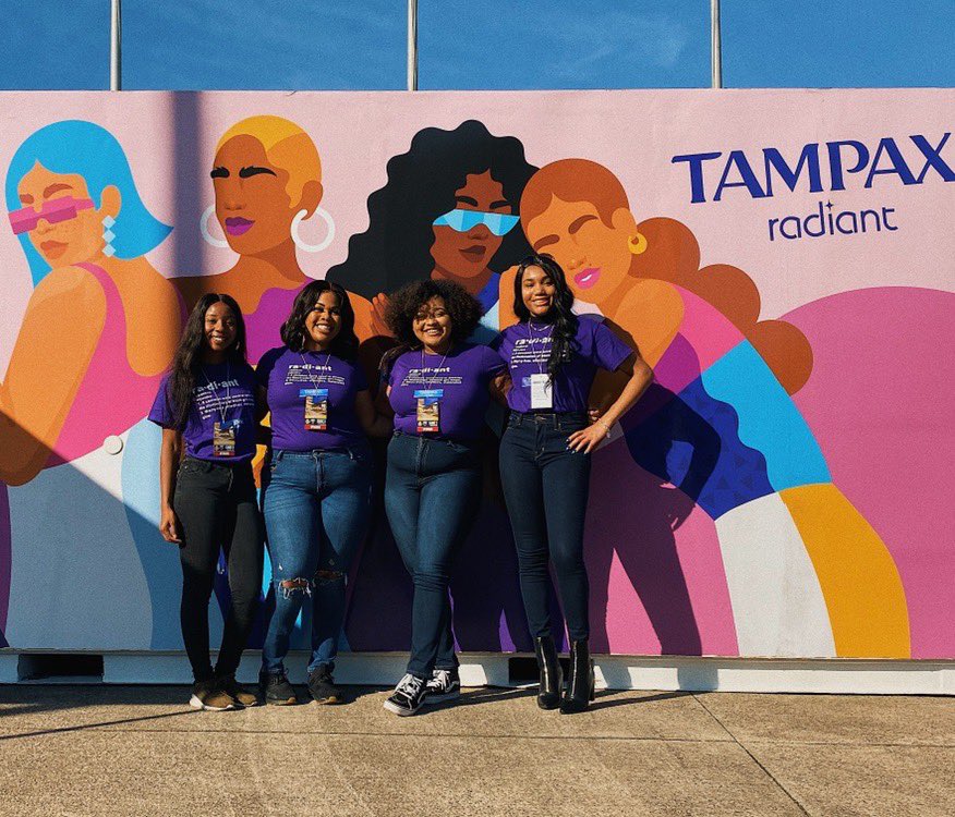 thekrystalhall's tweet photo. Working with Tampax was such a pleasure! 💜 #LiveRadiant #NCAT https://t.co/xRlO0Lq5gh