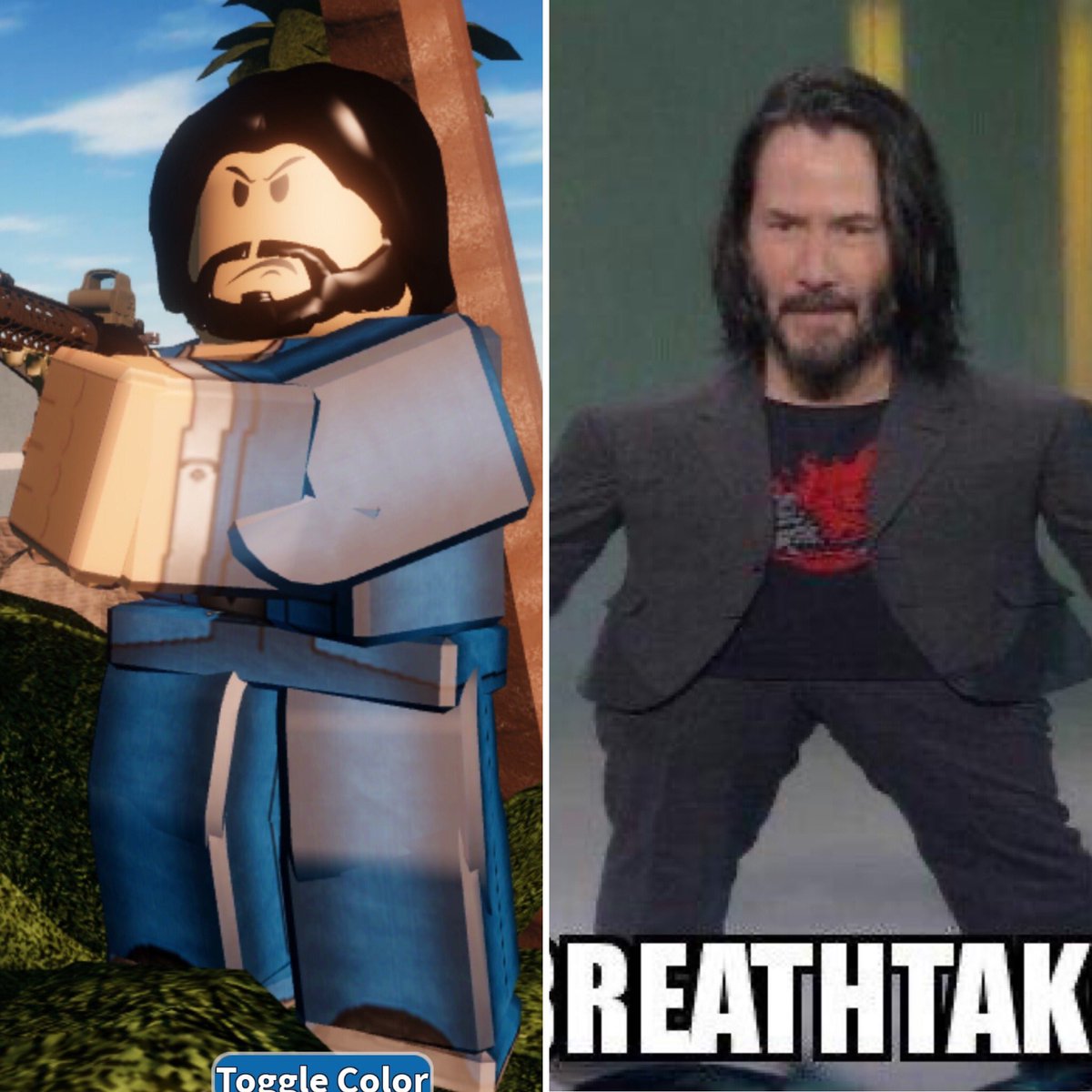 Keanu Reeves in Roblox : r/RobloxAvatarReview