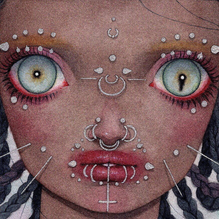 BeautifulBzarre's tweet photo. Jeepers Creepers, where'd you get those peepers? Fascinating watercolor by @likrotable ...
#beautifulbizarre #likrot #watercolor #painting #illustration #piercings #bigeyes #bodyart #bodmods #darksurrealism #horrorart #newcontemporaryart #art https://t.co/7lnRoVivtr
