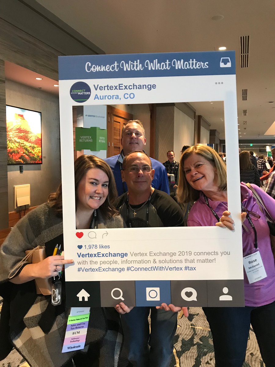 vertexinc's tweet photo. Welcome to all the #VertexExchange attendees, sponsors and staff! We’re happy you’re here and look forward to an exciting few days of connecting with what matters! #connectwithvertex https://t.co/1vkoBv5Ufp