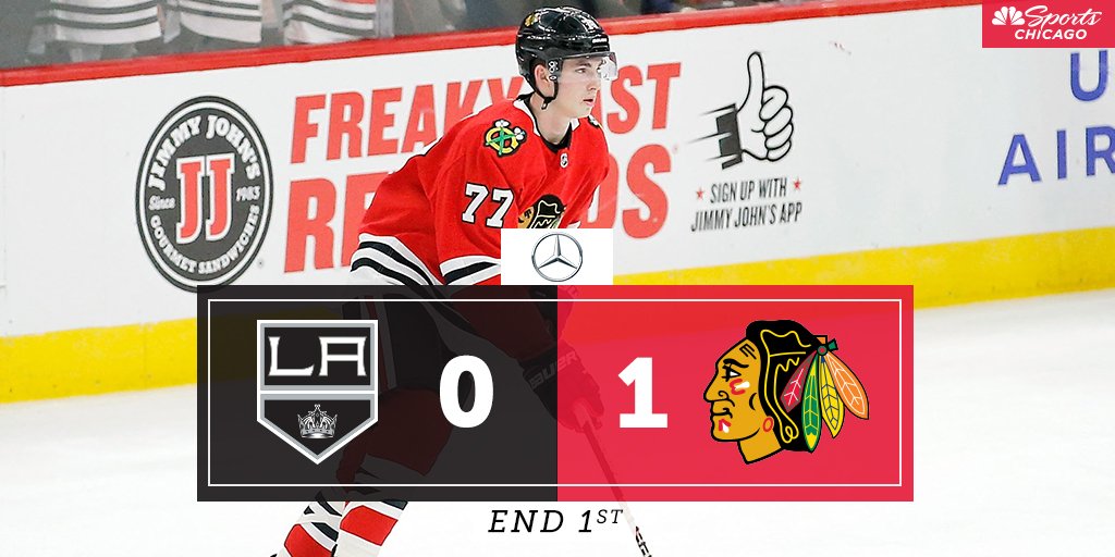 1st intermission is here and the #Blackhawks lead 1-0! 

Don't miss the rest: bit.ly/345XEoM