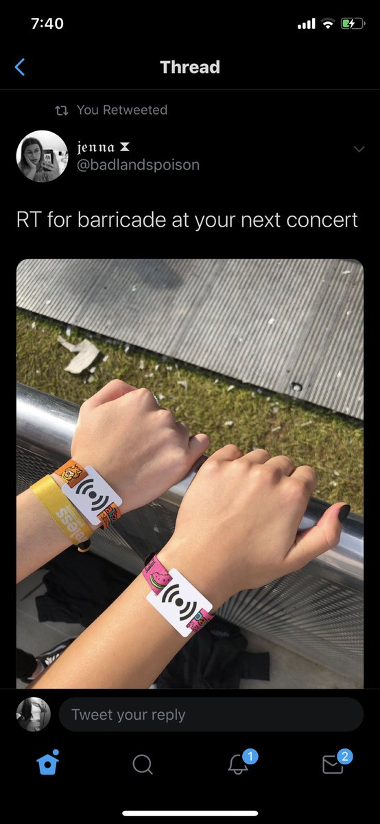 baptizebella's tweet image. this shit really works. RT for barricade at your next concert.