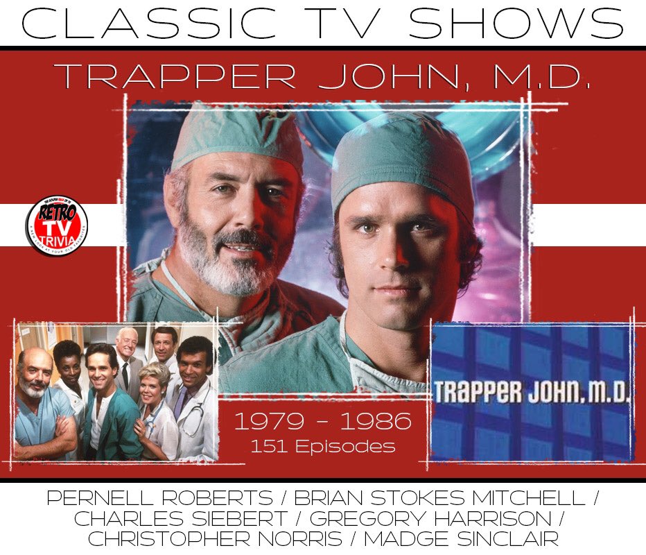 #TrapperJohnMD #PernellRoberts #classictv #retrotvtrivia #thegoldenrageoftv