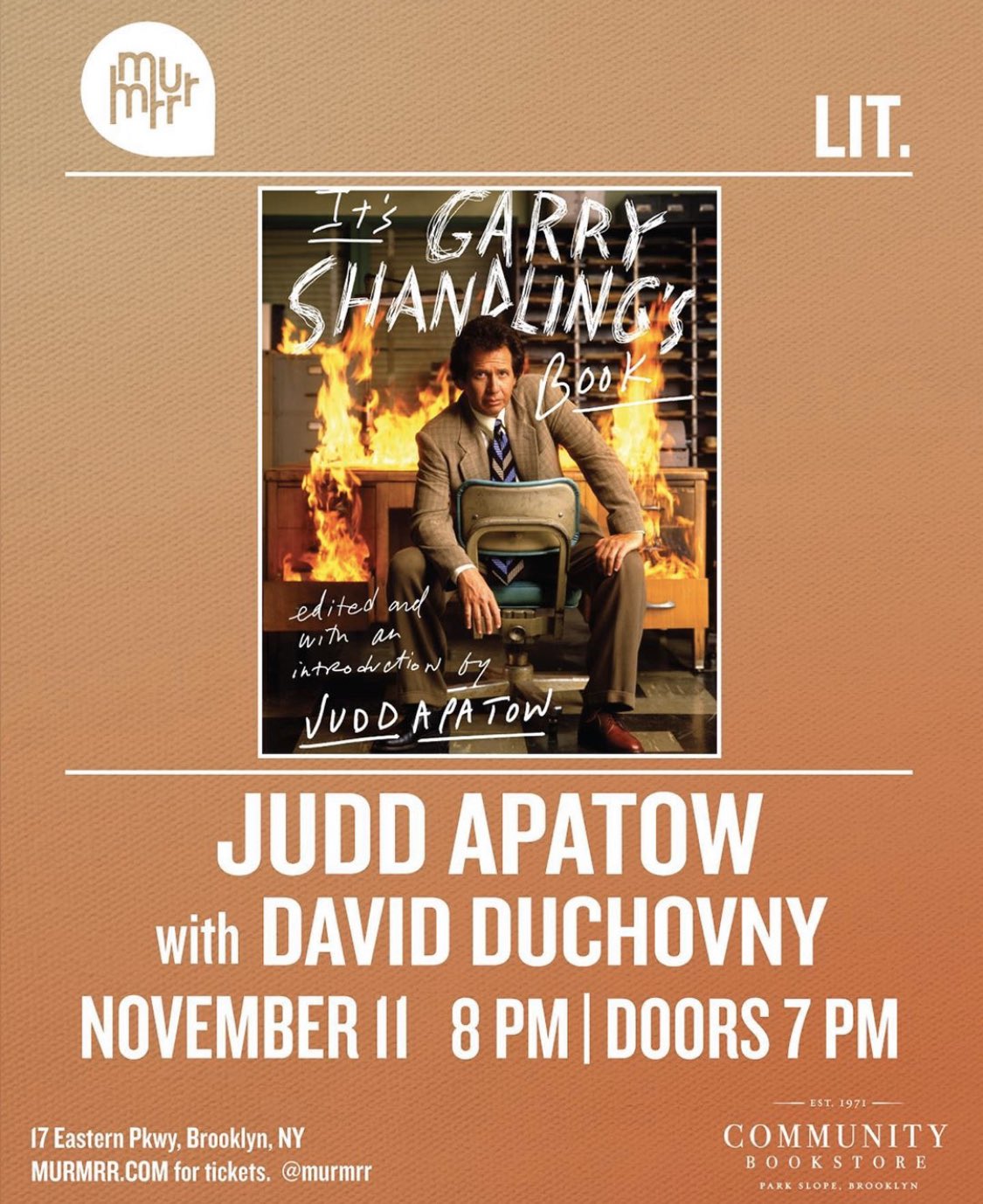 2019/11/11 - Judd Apatow with David Duchovny EH7JiQPU4AE2KzS