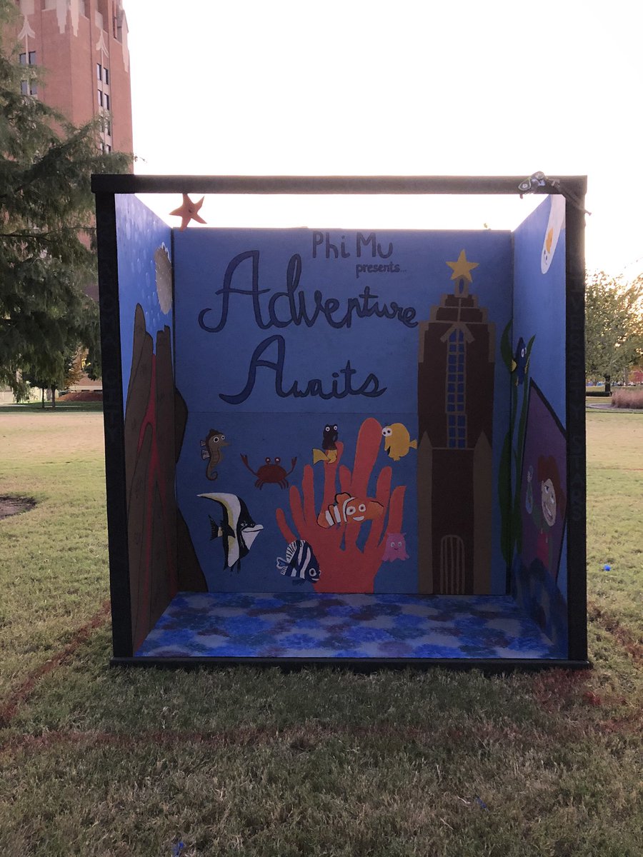 HomecomingOCU's tweet photo. Our organizations made fantastic structures! What a great way to start the week! https://t.co/iZt1NpKaTN