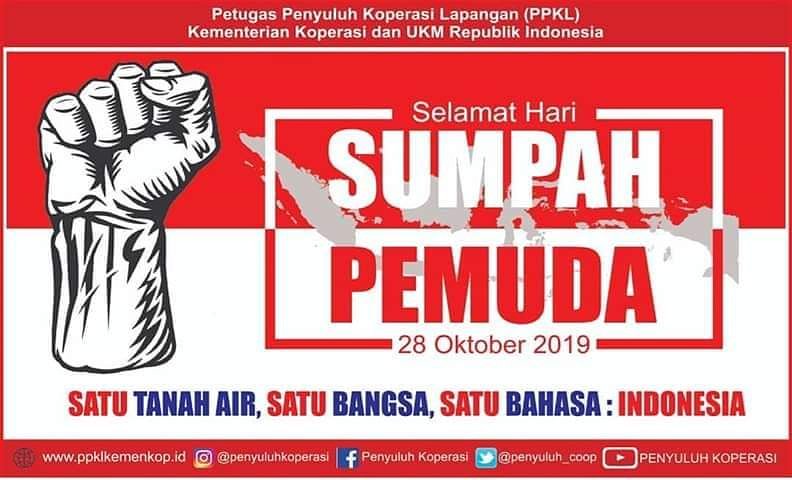 Syamsiarhasan's tweet photo. Selamat Hari Sumpah Pemuda
Satu Tanah Air, Satu Bangsa, Satu Bahasa:Indonesia
Bangga bertanah Air Indonesia
#petugaspenyuluhkoperasi #penyuluhkoperasi #ppklkemenkopumkri #ppklselindo #ppklindonesia #sumpahpemuda #activatorkoperasi #indonesiamaju #ppkljabar #ppklciamis https://t.co/HjTLE5Fsfv