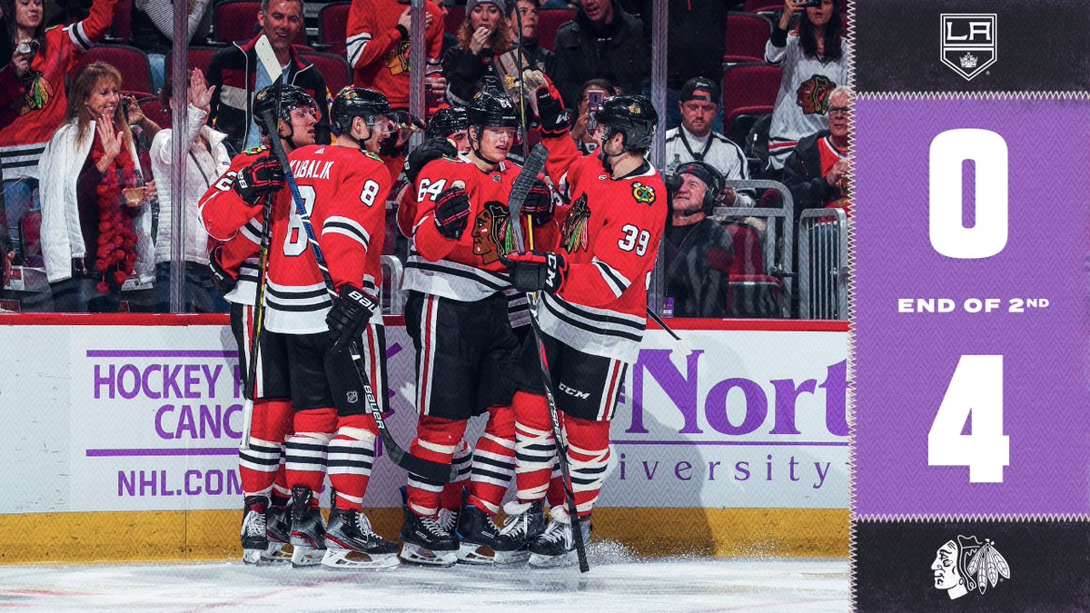 A HUGE second period for the home team on #HockeyFightsCancer night!

#Blackhawks