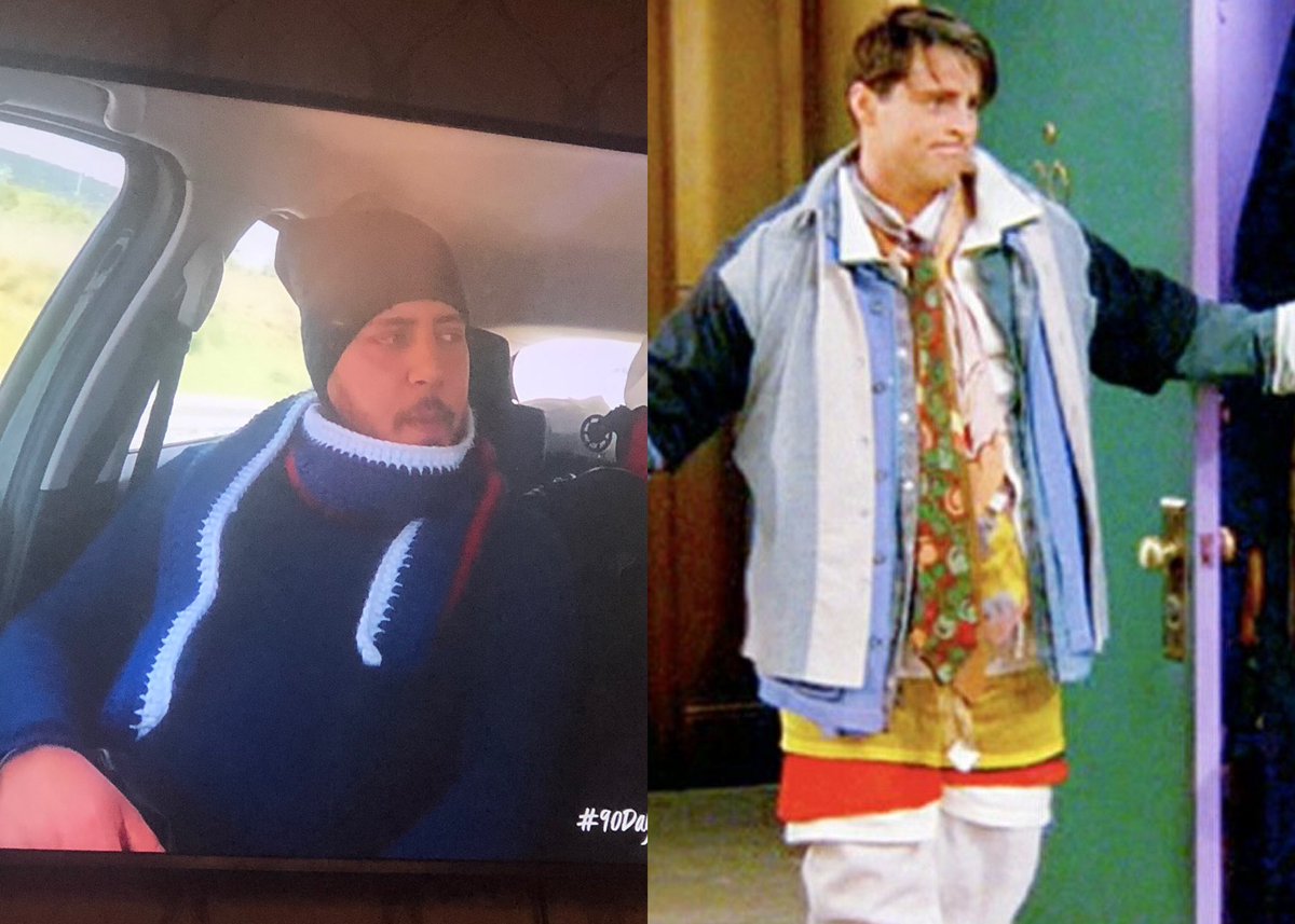 Why is Zied dressed like Joey in Friends when he wears all of Chandler’s clothes? #90dayfiancebefore90days #90dayfiance