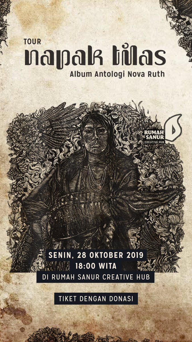 Saat ini, selain tetap bekerja sama dengan Filastine (<a href="/filastine/">resist to exist</a>) dalam membangun pertunjukan Arka Kinari (<a href="/arkakinari/">arkakin</a>), Nova Ruth (<a href="/novaruth/">Nova Ruth</a>) meluncurkan album solonya berjudul Napak Tilas, sembari meneruskan keberaniannya menulis buku tentang perjalanannya menantang perbatasan.