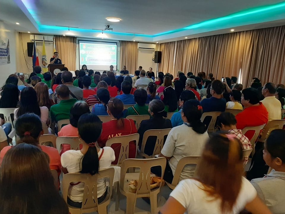 October 22, 2019, 9:00 AM Chief RCADD PLTCOL VIRGILIO RUBIO, Chief PCAB in cooperation with HON. WALTER D ECHEVARRIA JR., Mayor of GMA conducted forum,symposium and dialogue with designated Community Cluster Leaders of different barangays at Municipality of GMA in relation to CMP